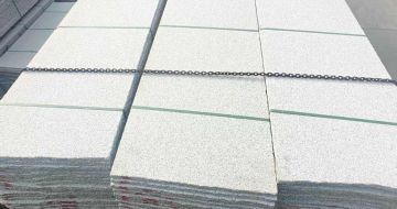 浙江芝麻白毛板，石材毛板