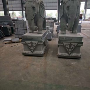 浙江芝麻灰花岗岩对象 芝麻白芝麻灰大象