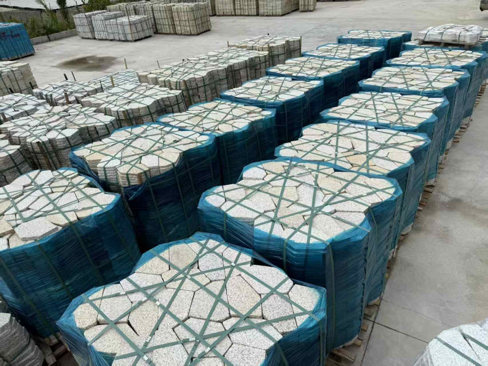 浙江黄金麻冰裂纹 碎拼