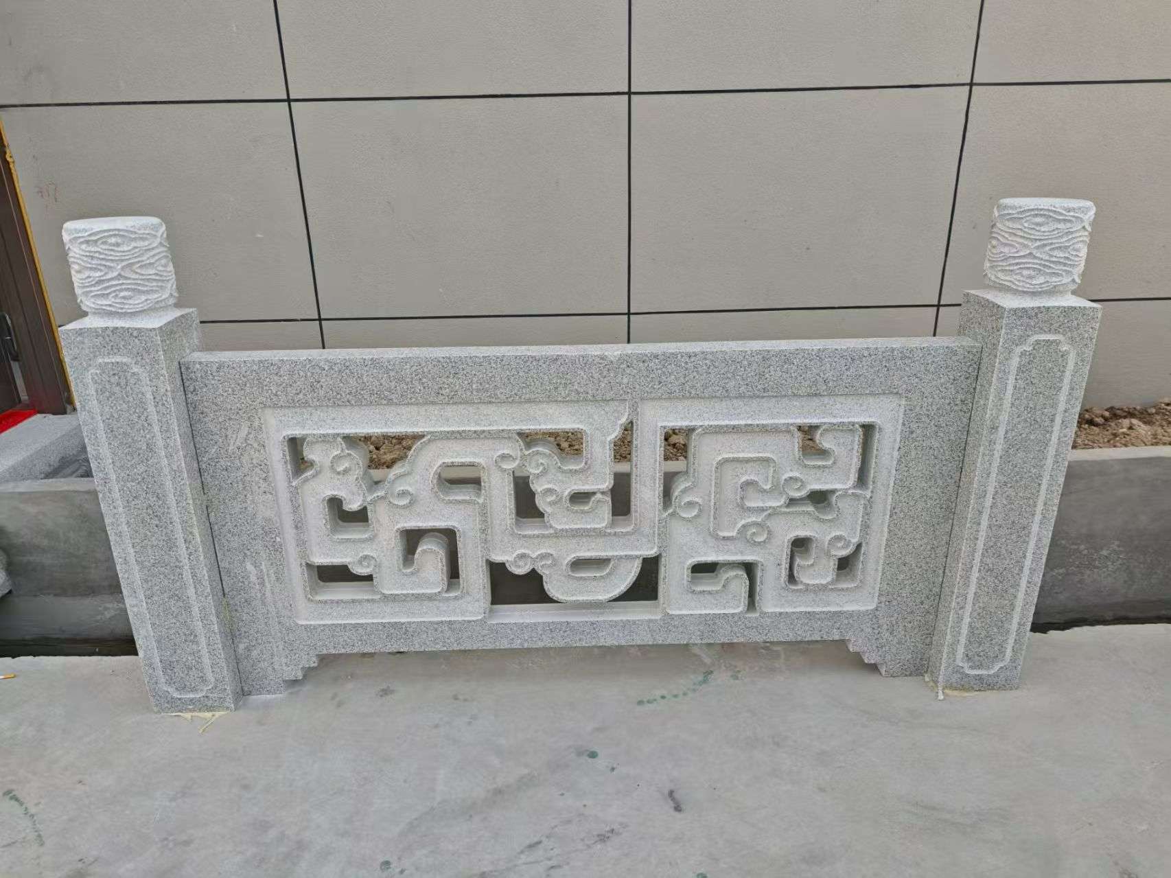 浙江芝麻白河道栏杆 桥栏杆