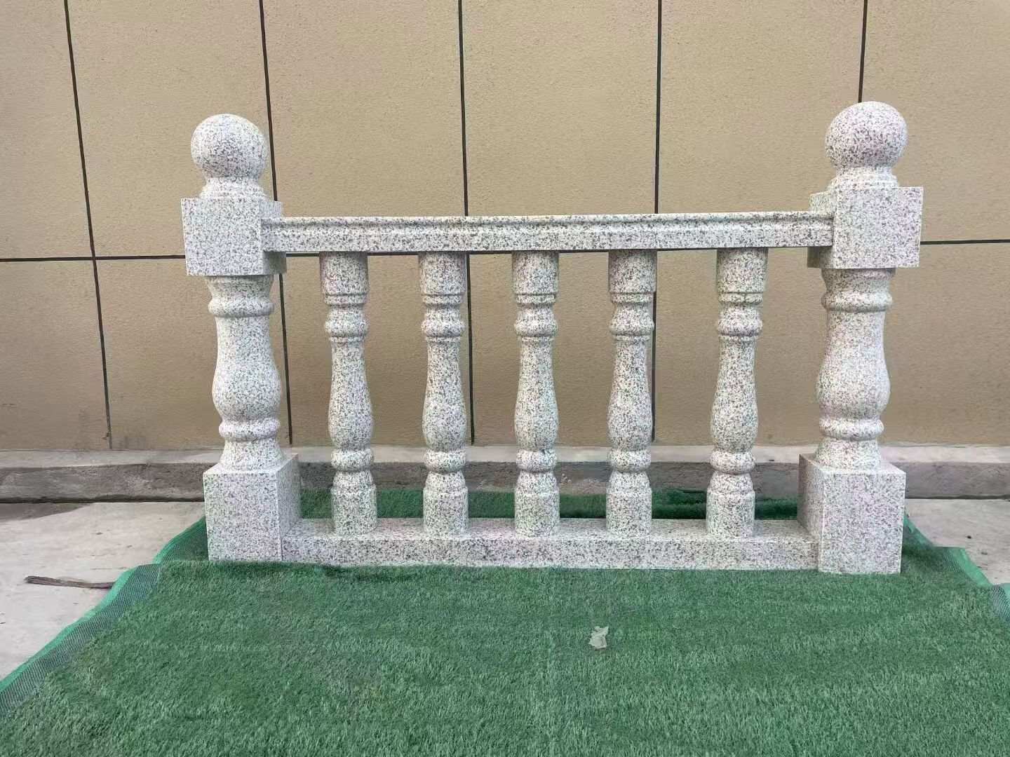 浙江芝麻白阳台栏杆 花岗岩栏杆